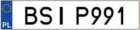 Trailer License Plate